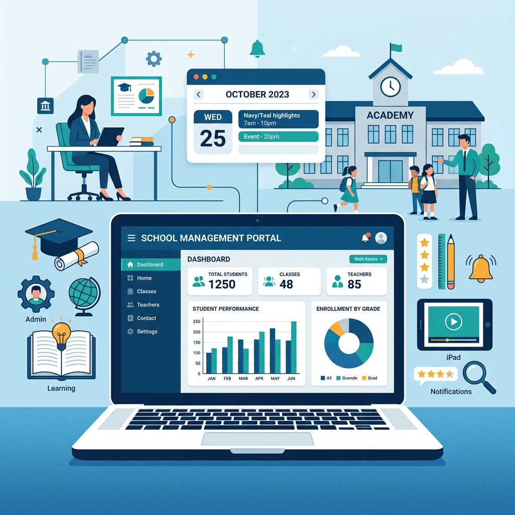 SchoolStak ERP Dashboard